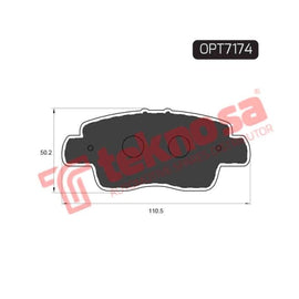 Brake Pad Renault Triber 2019 Renault Kwid 1.0 SCe 2016 ( Front ) (SET LH & RH Wheel) Brake Pads OPTIMA