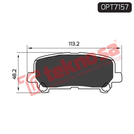 Brake Pad L. Rover Chev Trailblazer ( R ) (SET LH & RH Wheel) Brake Pads Optima
