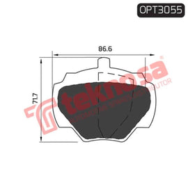 Brake Pad L. Rover Discovery I 90 ( R ) (SET LH & RH Wheel) Brake Pads Optima