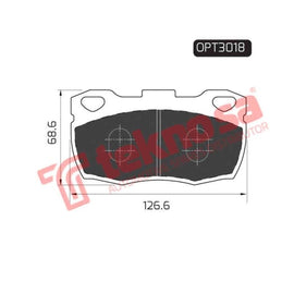 Brake Pad Land Rover Defender 84 95 ( Front ) (SET LH & RH Wheel) Brake Pads Optima