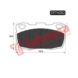 Brake Pad Land Rover Defender 86 ( Front ) (SET LH & RH Wheel) Brake Pads Optima