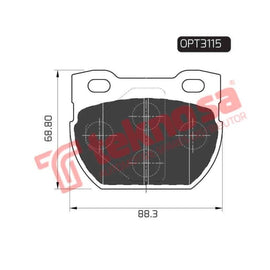 Brake Pad Land Rover Defender I Ii Iii ( R ) (SET LH & RH Wheel) Brake Pads Optima