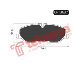 Brake Pad Land Rover Discovery 05 ( Front ) (SET LH & RH Wheel) Brake Pads Optima
