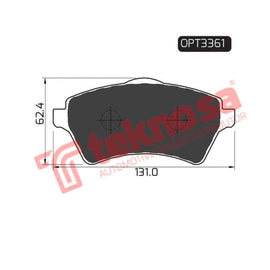 Brake Pad Land Rover Freelander 00 06 ( Front ) (SET LH & RH Wheel) Brake Pads Optima