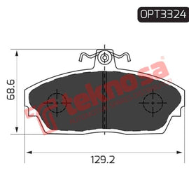 Brake Pad Land Rover Freelander 97 06 ( Front ) (SET LH & RH Wheel) Brake Pads Optima