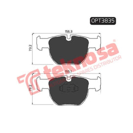Brake Pad Land Rover Range Rover 02 ( Front ) (SET LH & RH Wheel) Brake Pads Optima