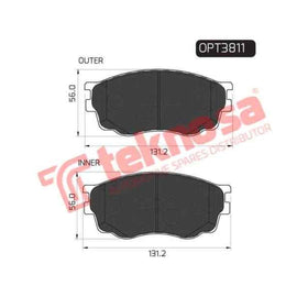 Brake Pad Mazda 3 2.3 Mps 07 ( Front ) (SET LH & RH Wheel) Brake Pads OPTIMA