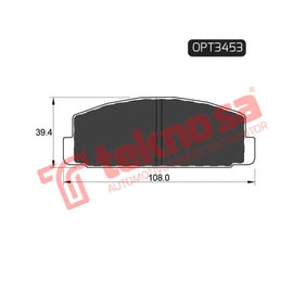 Brake Pad Mazda 6 03 ( R ) (SET LH & RH Wheel) Brake Pads OPTIMA