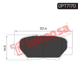 Brake Pad Mazda 6 13 ( R ) (SET LH & RH Wheel) Brake Pads Optima