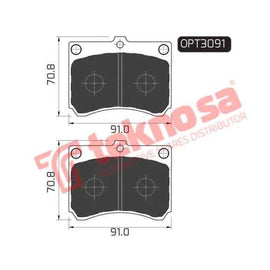 Brake Pad Mazda Astina 95 00 ( Front ) (SET LH & RH Wheel) Brake Pads Optima