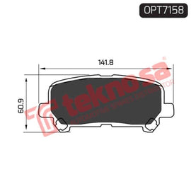 Brake Pad Mazda Cx 5 12 ( Front ) (SET LH & RH Wheel) Brake Pads OPTIMA