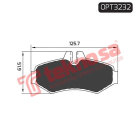 Brake Pad Merc G Class 11 ( R ) (SET LH & RH Wheel) Brake Pads Optima