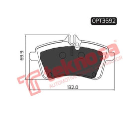 Brake Pad Mercedes B Class 06 ( Front ) (SET LH & RH Wheel) Brake Pads OPTIMA