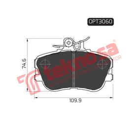 Brake Pad Mercedes Benz C Class [W202] 94 00 ( Front ) (SET LH & RH Wheel) Brake Pads Optima