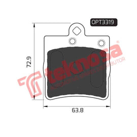 Brake Pad Mercedes Benz C Class [W203] 00 03 ( R ) (SET LH & RH Wheel) Brake Pads OPTIMA
