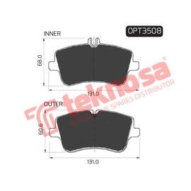 Brake Pad Mercedes Benz C Class [W203] 00 ( Front ) (SET LH & RH Wheel) Brake Pads OPTIMA
