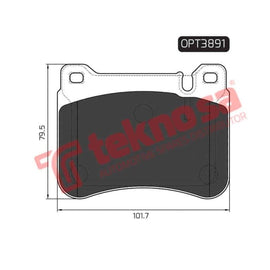 Brake Pad Mercedes Benz C Class [W203] 03 ( Front ) (SET LH & RH Wheel) Brake Pads Optima