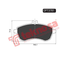 Brake Pad Mercedes Benz C Class [W204] 08 ( Front ) (SET LH & RH Wheel) Brake Pads OPTIMA
