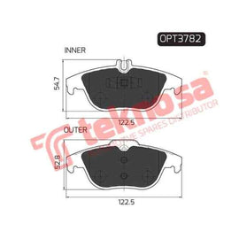 Brake Pad Mercedes Benz C Class [W204] 08 ( R ) (SET LH & RH Wheel) Brake Pads OPTIMA