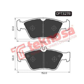 Brake Pad Mercedes Benz E Class 96 ( Front ) (SET LH & RH Wheel) Brake Pads Optima