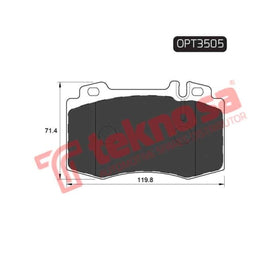 Brake Pad Mercedes Benz E Class [W211] 00 ( Front ) (SET LH & RH Wheel) Brake Pads Optima