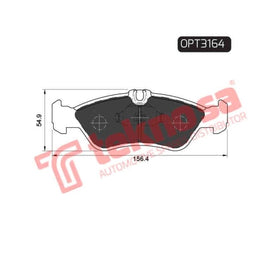 Brake Pad Mercedes Benz Sprinter 96 00 ( R ) (SET LH & RH Wheel) Brake Pads Optima
