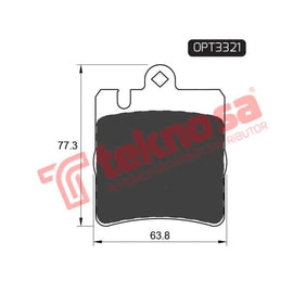 Brake Pad Mercedes C Class 02 ( R ) (SET LH & RH Wheel) Brake Pads Optima