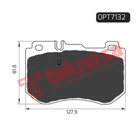 Brake Pad Mercedes C Class W205 13 ( Front ) (SET LH & RH Wheel) Brake Pads OPTIMA