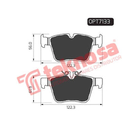 Brake Pad Mercedes C Class W205 13 ( R ) (SET LH & RH Wheel) Brake Pads OPTIMA