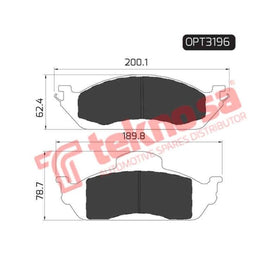 Brake Pad Mercedes Ml270Cdi [W163] 00 ( Front ) (SET LH & RH Wheel) Brake Pads Optima