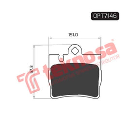 Brake Pad Mercedes S Class W220 98 ( R ) (SET LH & RH Wheel) Brake Pads Optima