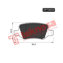 Brake Pad Mercedes W168 00 ( R ) (SET LH & RH Wheel) Brake Pads Optima
