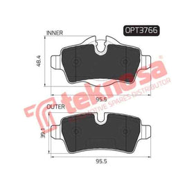 Brake Pad Mini Cooper 07 ( R ) (SET LH & RH Wheel) Brake Pads Optima