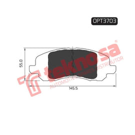 Brake Pad Mitshubishi Pajero 03 ( Front ) (SET LH & RH Wheel) Brake Pads Optima