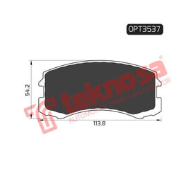 Brake Pad Mitsubishi Lancer 10 ( Front ) (SET LH & RH Wheel) Brake Pads Optima