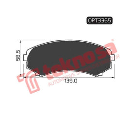 Brake Pad Mitsubishi Pajero 00 06 ( Front ) (SET LH & RH Wheel) Brake Pads OPTIMA
