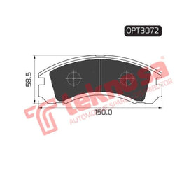 Brake Pad Mitsubishi Pajero Ldv 4X4 94 98 ( Front ) (SET LH & RH Wheel) Brake Pads Optima