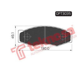 Brake Pad Nissan 1 Ton Hardbody 88 96 ( Front ) (SET LH & RH Wheel) Brake Pads Optima