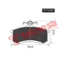 Brake Pad Nissan Langley 86 88 ( Front ) (SET LH & RH Wheel) Brake Pads Optima
