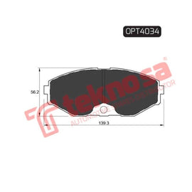 Brake Pad Nissan Maxima 91 ( Front ) (SET LH & RH Wheel) Brake Pads Optima