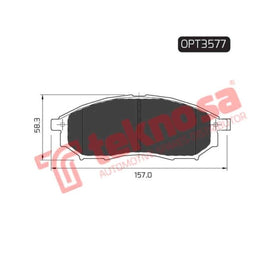 Brake Pad Nissan Murano 05 09 ( Front ) (SET LH & RH Wheel) Brake Pads OPTIMA