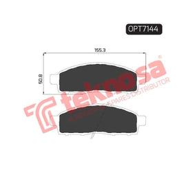 Brake Pad Nissan Nv200 13 ( Front ) (SET LH & RH Wheel) Brake Pads Optima