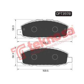 Brake Pad Nissan Nv350 14 ( Front ) (SET LH & RH Wheel) Brake Pads OPTIMA