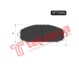 Brake Pad Nissan Patrol 97 ( Front ) (SET LH & RH Wheel) Brake Pads Optima
