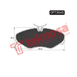 Brake Pad Nissan Primastar 07 ( Front ) (SET LH & RH Wheel) Brake Pads Optima