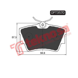 Brake Pad Nissan Primastar 07 ( R ) (SET LH & RH Wheel) Brake Pads Optima