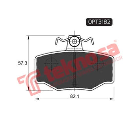 Brake Pad Nissan Primera 98 ( R ) (SET LH & RH Wheel) Brake Pads Optima