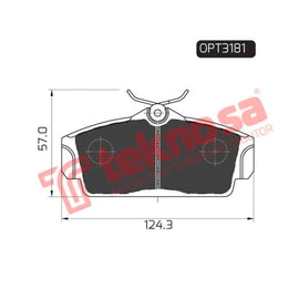 Brake Pad Nissan Primera 99 ( Front ) (SET LH & RH Wheel) Brake Pads Optima