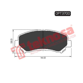 Brake Pad Nissan Qashqai 07 ( Front ) (SET LH & RH Wheel) Brake Pads Optima