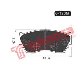 Brake Pad Nissan Sabre 94 97 ( Front ) (SET LH & RH Wheel) Brake Pads Optima